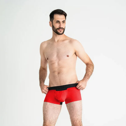 Męskie bokserki anatomiczne Anatomic Classic Light – czerwony – zdjęcie 3