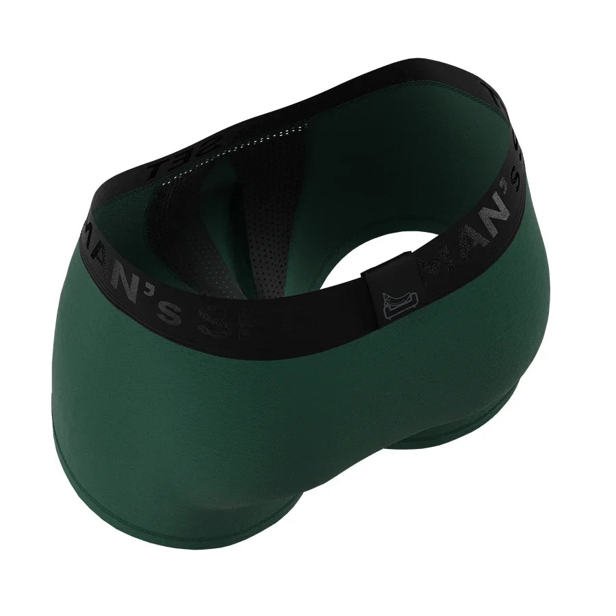 Męskie bokserki anatomiczne Anatomic Classic Light – ciemnozielony – zdjęcie 4