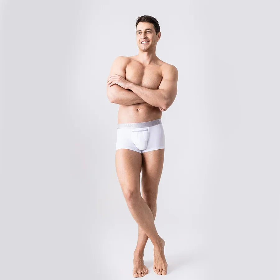 Męskie bokserki anatomiczne Anatomic Classic 1.2 Silver Series – biały — zdjęcie 3