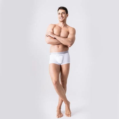 Męskie bokserki anatomiczne Anatomic Classic 1.2 Silver Series – biały — zdjęcie 3