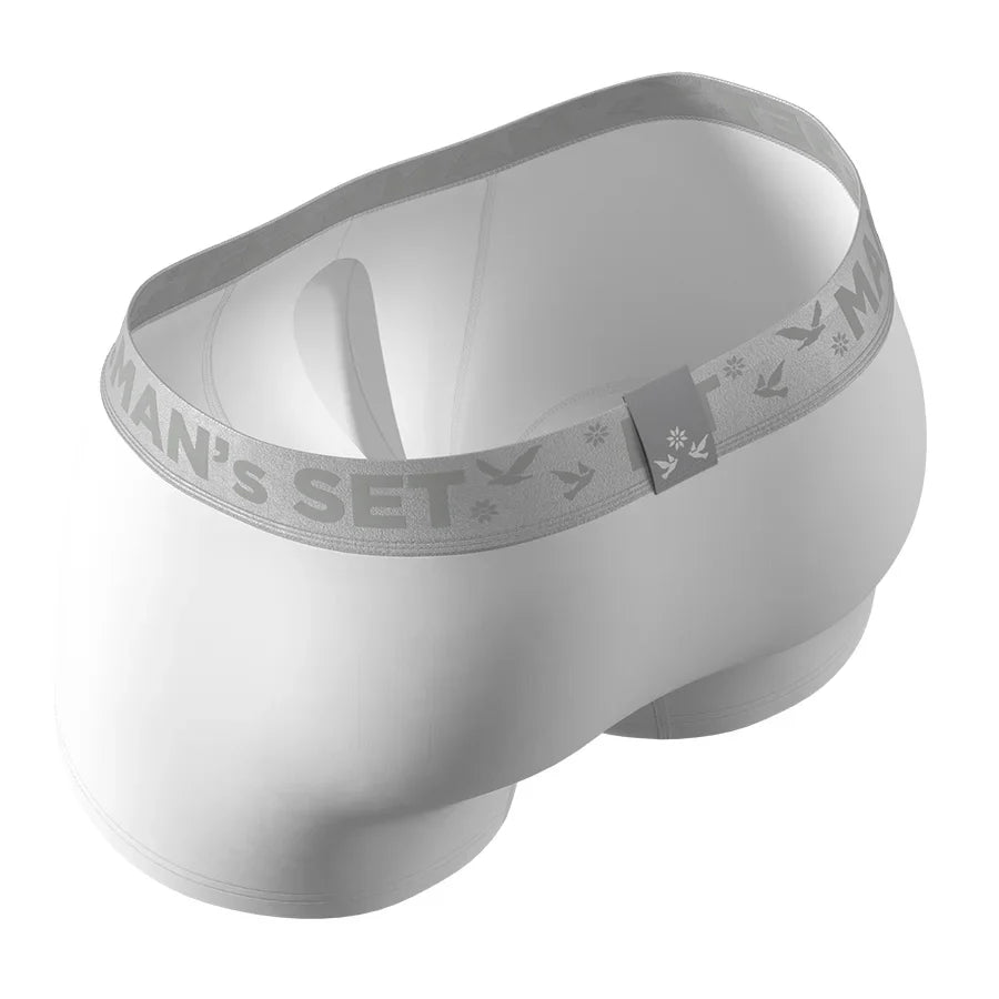 Męskie bokserki anatomiczne Anatomic Classic 1.2 Silver Series – biały — zdjęcie 4